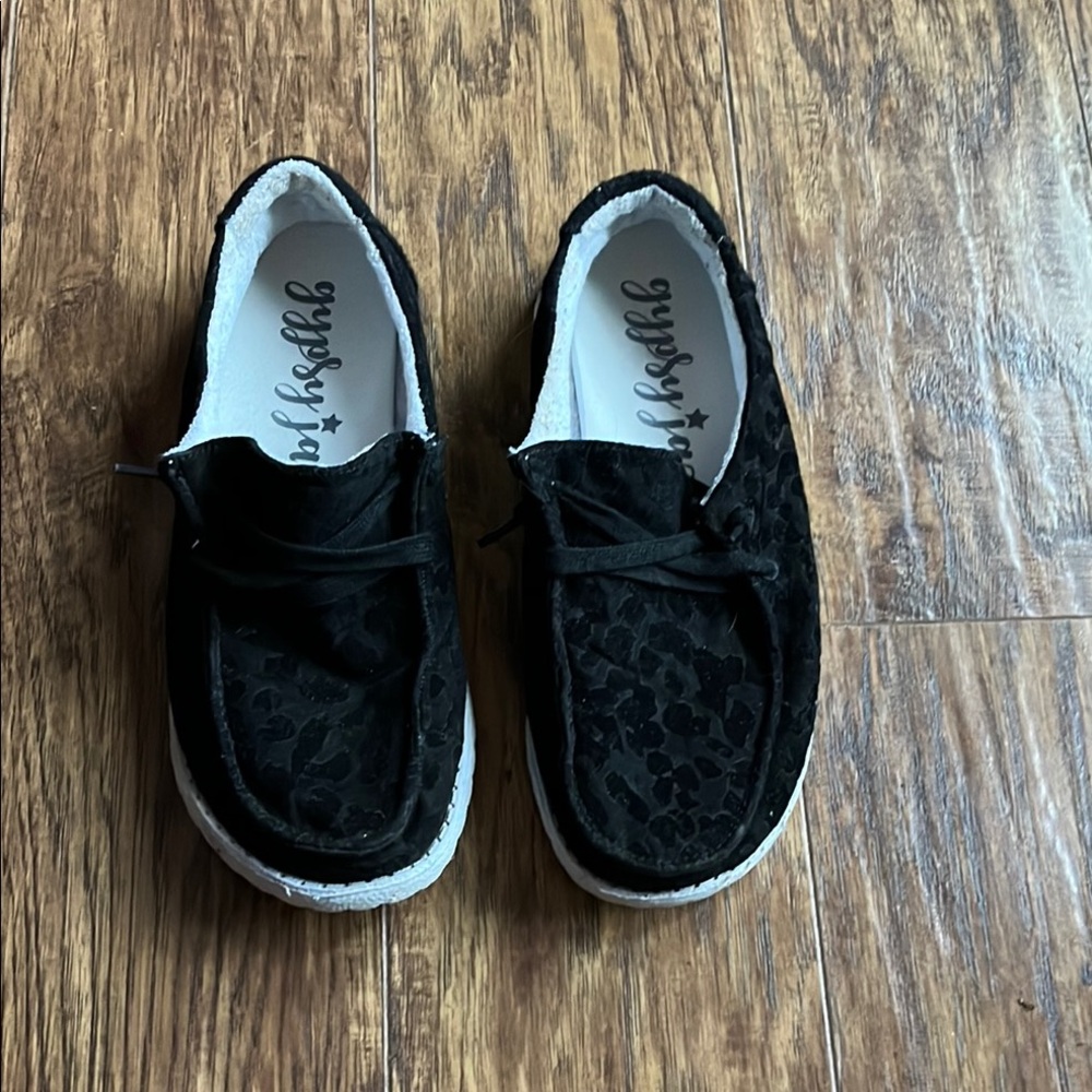 Gypsy Jazz Black Lace Casual Shoes